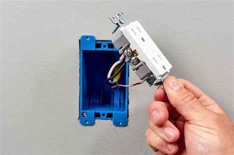 how to mount metal receptical box|electrical outlet box installation.